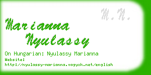 marianna nyulassy business card
